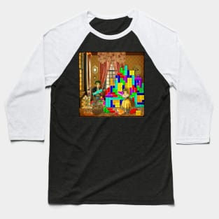 Victorian Jigsaw Baseball T-Shirt